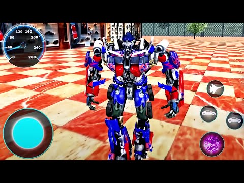 Optimus Prime and Bumblebee Transformation - Jet Robot Car Simulator - Android GamePlay