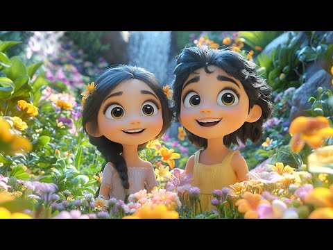 Kids Story for Bedtime  Andie and Lyla’s Flower Garden Adventure  Kids Cartoon