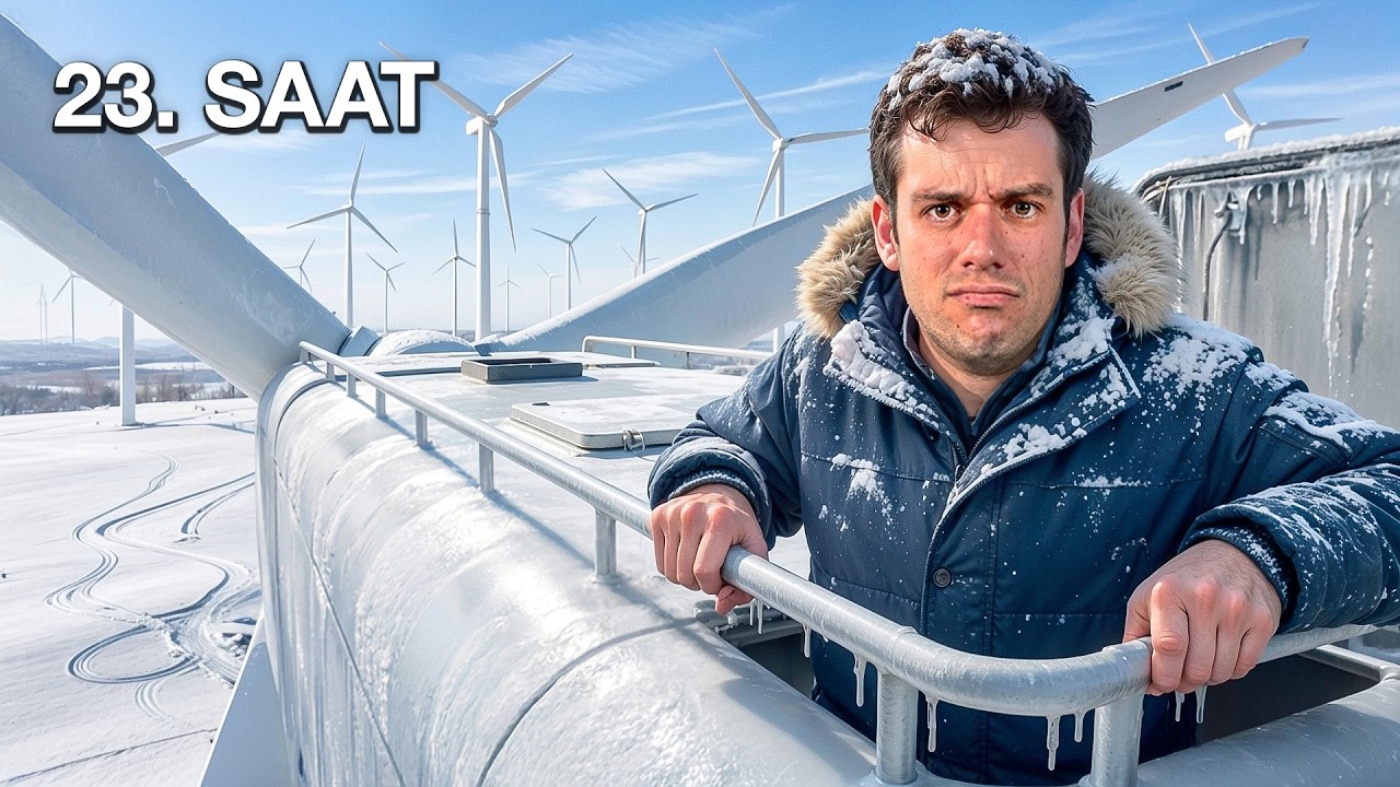 24 SAAT RÜZGAR TÜRBİNİNDE MAHSUR KALMAK!