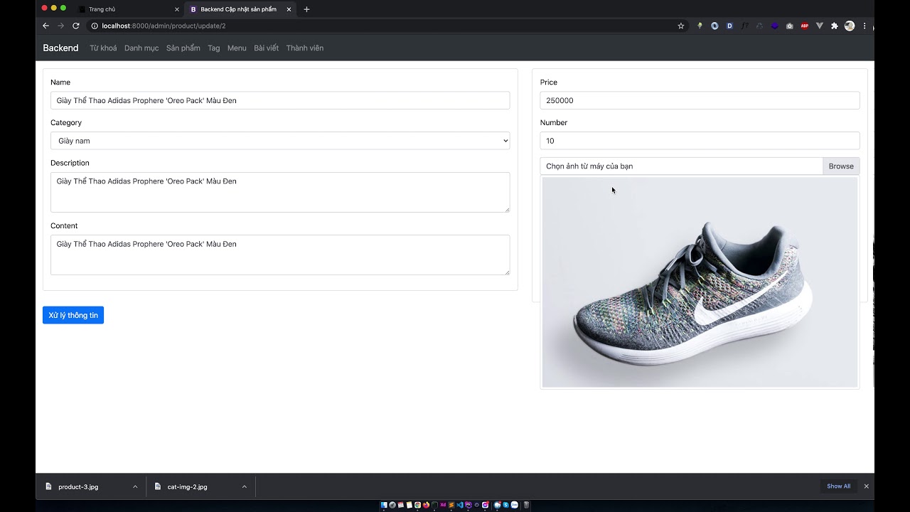 Đồ án tốt nghiệp - Build core website bán hàng bằng laravel 8x - Phần 5
