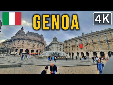 Genoa Italy 2023 | 4K Walking Tour in Genova | Virtual Walking Tour 2023
