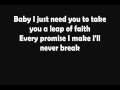 David Charvet - Leap Of Faith (Lyrics) 