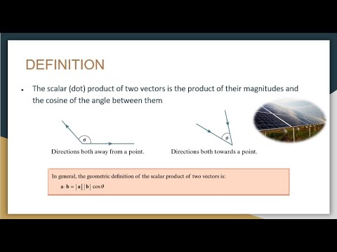 S.6 Vectors – Lesson 5: Scalar Product | Perpendicular & Parallel Vectors