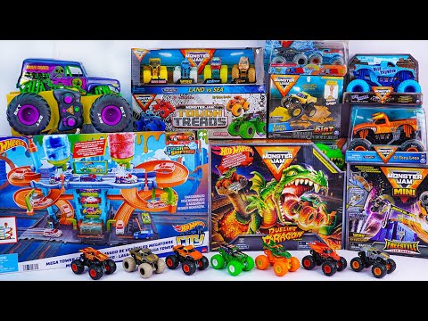 Monster Jam Collection Unboxing Review | Monster Jam Dueling Dragon Playset