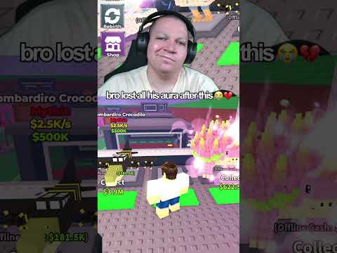 when bro REALIZED he messed up 😭 #steak #roblox #stealabrainrot