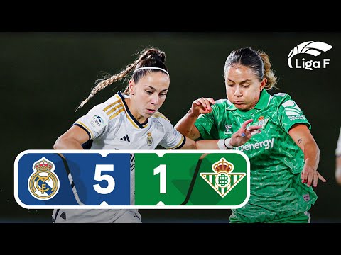 RESUMEN Y GOLES REAL MADRID CF vs REAL BETIS FÉMINAS, Jornada 1, LIGA F