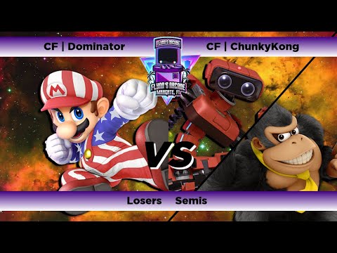 Flynn's Arcade 055 Losers Semis - CF | Dominator (Mario) Vs CF | ChunkyKong (Rob Donkey Kong) Ssbu