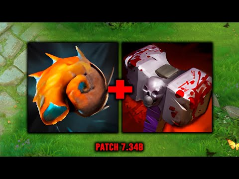 the MOST OP item combination in patch 7.34b