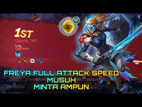 FREYA FULL ATTACK SPEED || MUSUH MINTA AMPUN || MAGIC CHESS || MOBILE LEGENDS