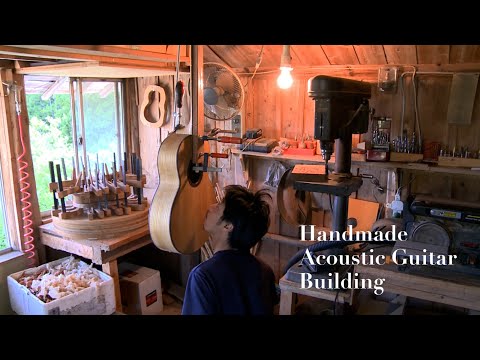Japanese Handmade Acoustic Guitar Building