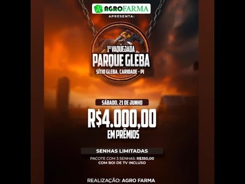 1° VAQUEJADA DO PARQUE GLEBA. CARIDADE- PI