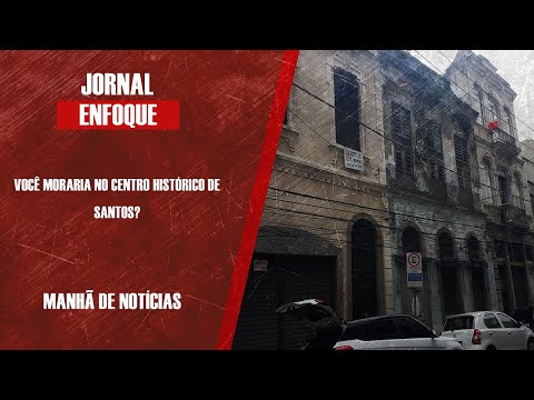 Arquiteto André Gonçalves,  morador do Centro Histórico de Santos, fala de proje