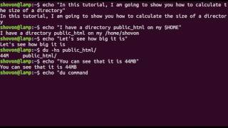 Linux Command Line - Calculate the Total Size of a Directory