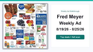 Fred Meyer Weekly Ad (8/19/26 - 8/25/26) Top Deals