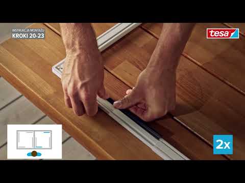 Jak zamontować moskitierę na drzwi? Moskitiera teleskopowa tesa® Insect Stop do drzwi