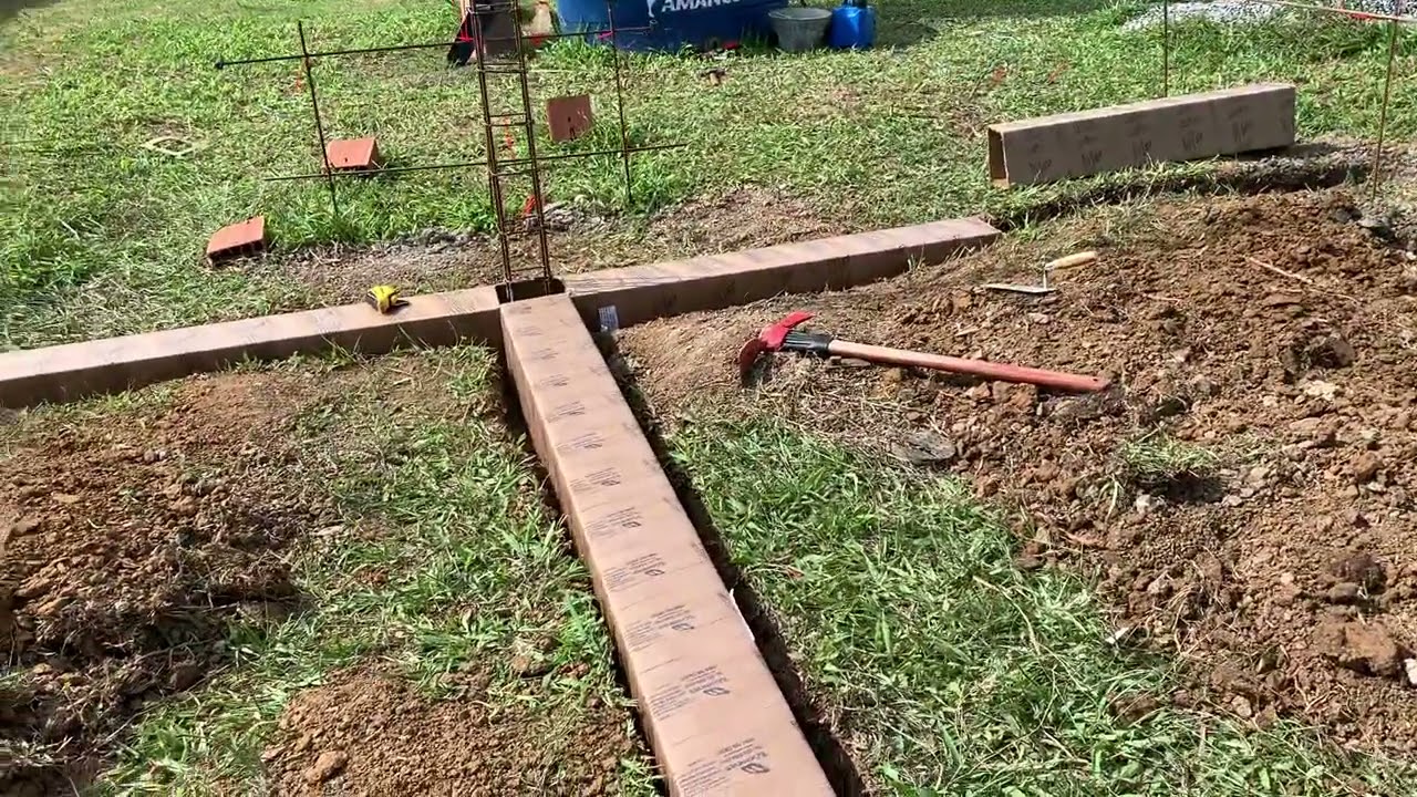 Baldrame com forma de papelão parte 1 @OPULODOGATONACONSTRUCAO