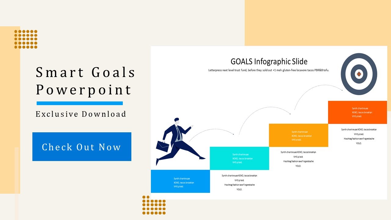 Animated smart goals powerpoint template