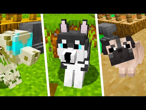 Add 31 NEW Dog Breeds to Minecraft With This Resource Pack - Better Dogs
