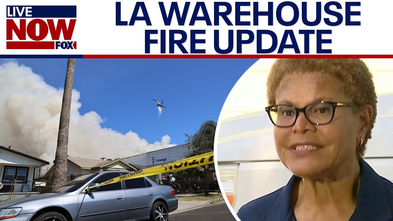 Karen Bass gives update on Los Angeles warehouse fire as local emergency declared