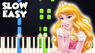 Once Upon A Dream - Sleeping Beauty | SLOW EASY PIANO TUTORIAL + SHEET MUSIC by Betacustic