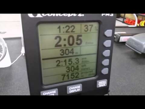 SCBC Rowing Warm Up - Reading the Display