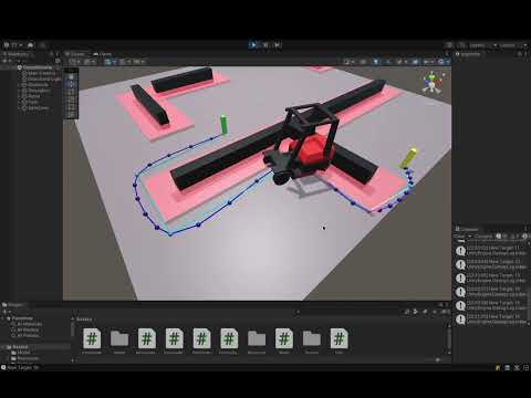 Unity Mobile Robot - Acceleration Control Path Tracking