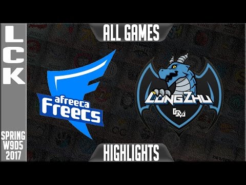 Afreeca Freecs vs LongZhu Gaming Highlights All Games - LCK W9D5 Spring 2017 AFs vs LZ All Games
