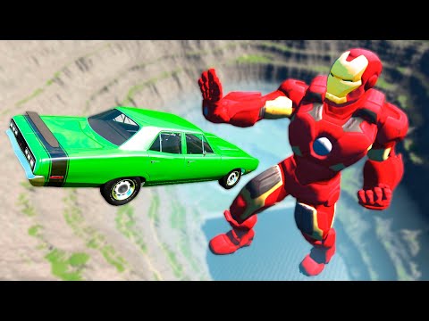 Iron Man Car Crashes - BeamNG drive
