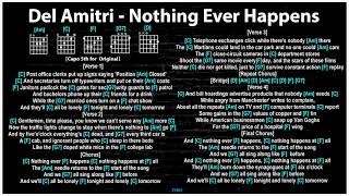 Del Amitri - Nothing Ever Happens [Guitar chords &amp; lyrics]
