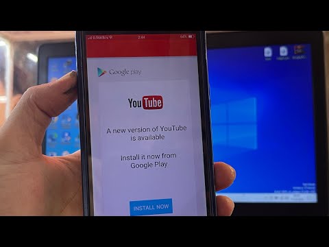 A New Version Of Youtube Is Available Install It Now From Google Play All android old version fix
