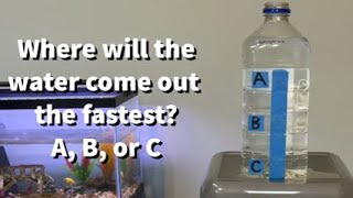 Pressure with Fluids Demonstration
