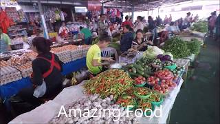 preview picture of video 'Laos Trip , savannakhet Market Laos Street Food'
