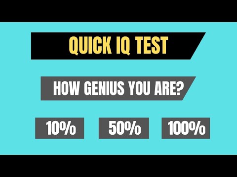 IQ Test For Genius Only - How Smart Are You ? | Puzzled Question