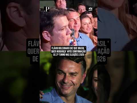 Flávio Bolsonaro (PL) diz que Brasil 'quer mudança' após confirmação de 2º turno nas Eleições 2026