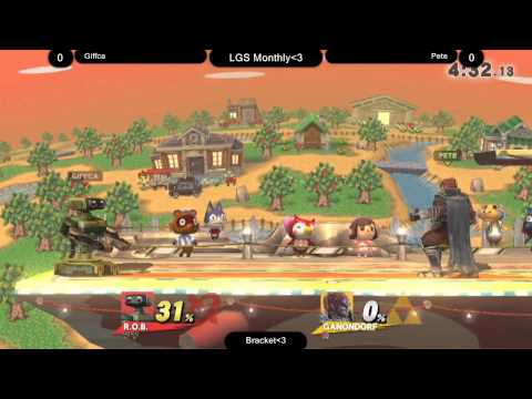 [LGS 1/3/2015][Smash 4] Giffca (ROB) vs Pete (Ganondorf+)