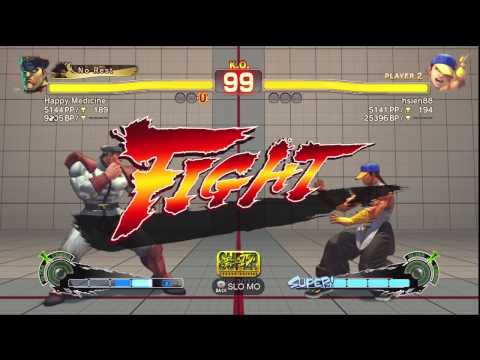 Happy Medicine (M.Bison/Dictator) vs. Hsien Chang (Yun) 1/4 SSF4:AE 2012 Xbox Live