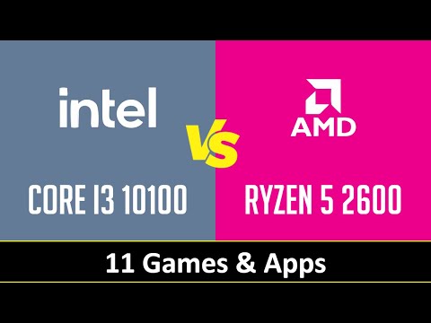 CORE I3 10100 vs RYZEN 5 2600 - Apps & Gaming (RTX 3090)
