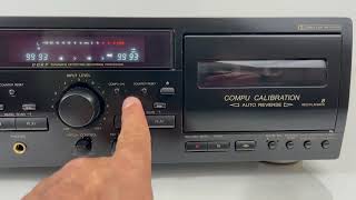 Video thumbnail for JVC TD-W354BK Double Cassette Tape Deck Recorder Player by Amplified Acoustics