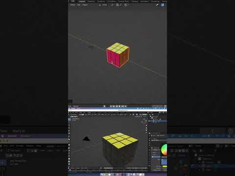 Model a Rubix Cube in 3D #3dart #blender3d #3danimation #cgi #3d #graphicdesign #animation #blender
