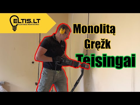 Kaip teisingai gręžti skyles rozetėm monolite? Eltis LT