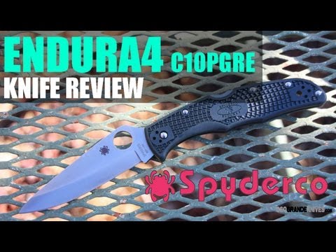 Spyderco Endura4 C10PGRE Knife Review | OsoGrandeKnives
