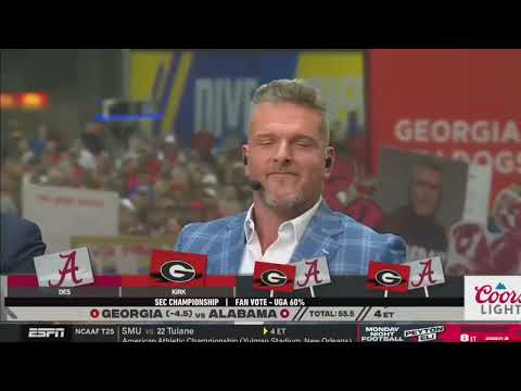 Pat McAfee picks ALABAMA after TROLLING Georgia fans