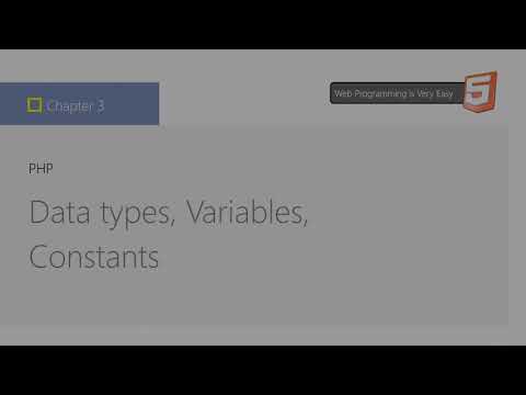 Php Data Types Variables Constants Tutorial