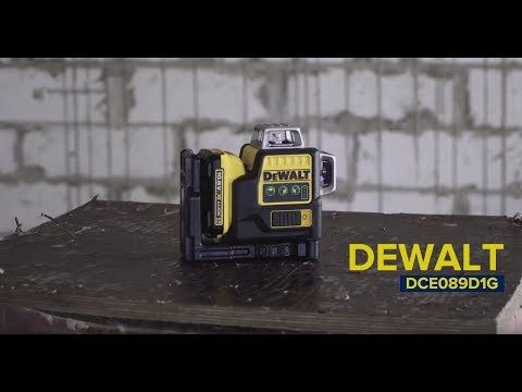 Лазер 3-х плоскостной самовыравнивающийся DeWALT DCE089D1G