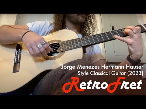 Jorge Menezes  Hermann Hauser Style Classical Guitar (2023), ser. #106, black hard shell case. image 16