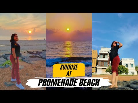 Sunrise at Promenade Beach Pondicherry || Breakfast at Surguru Spot Restaurant || Bristi Vlogs