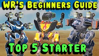 War Robots Top 5 BEGINNER SETUPS! WR Starter Guide & Gameplay