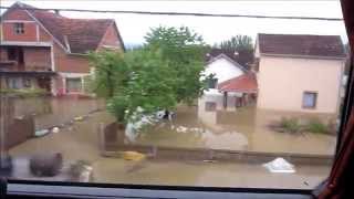 preview picture of video 'Floods in Serbia 16.5.2014 seen from the Bus, between Kraljevo and Belgrade'
