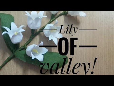 Lily of valley! Paper flower# Paper Art..