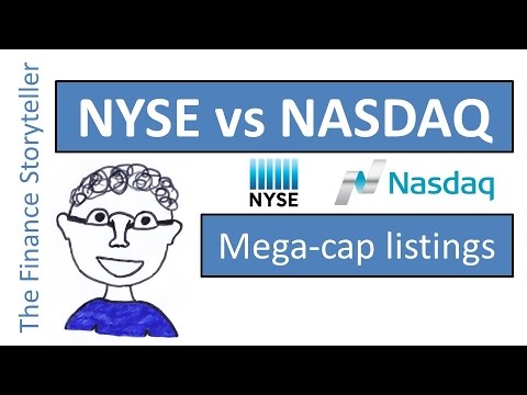 NYSE vs NASDAQ - who has more "mega cap" listings?